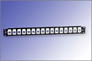 Blank panel 16 porturi AMP, 19" rackmount. Braun Group - SL0P